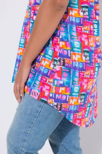 Plus size veliki brojevi Majica kratkih rukava okruglog izreza za punije