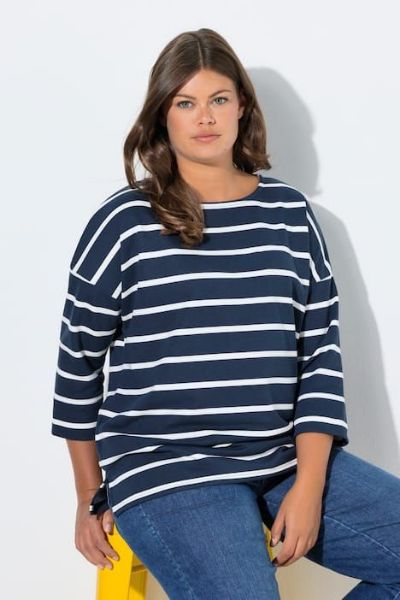 Veliki brojevi Majica dugih rukava okrulog izreza moda za punije