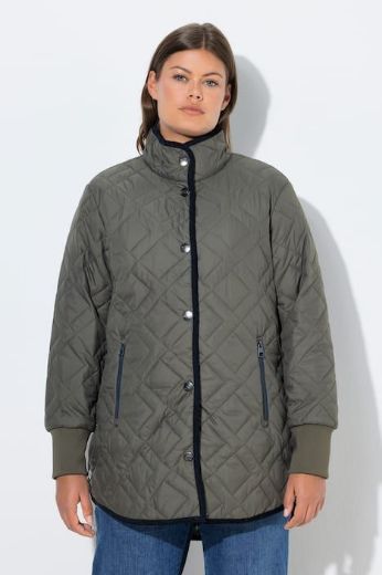 Plus size veliki brojevi Jakna s kariranom podstavom za punije