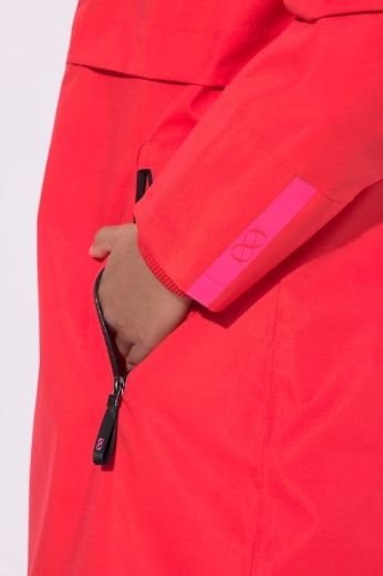 Plus size veliki brojevi Kaput dužeg kroja s odvojivom kapuljačom za punije