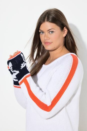 Plus size veliki brojevi Pulover pleteni za punije