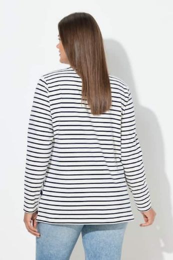 Plus size veliki brojevi Majica dugih rukava na pruge za punije