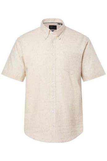 Plus size veliki brojevi Košulja lanena kratki rukavi za punije