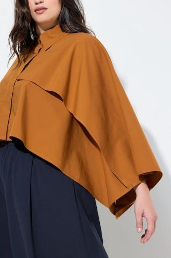 Plus size veliki brojevi Jakna lagana kraćeg kroja širokih rukava za punije