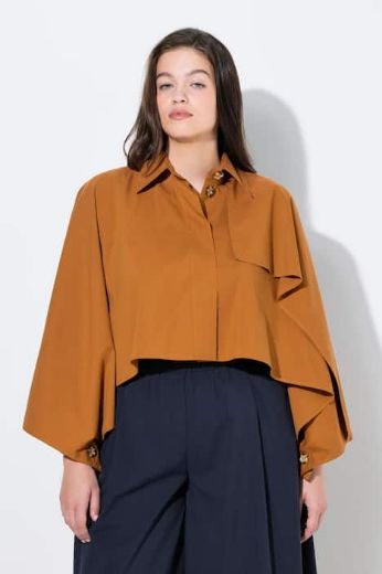 Plus size veliki brojevi Jakna lagana kraćeg kroja širokih rukava za punije