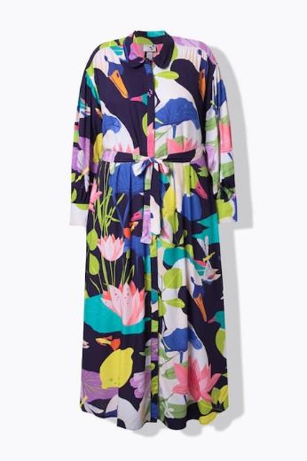 Plus size veliki brojevi Haljina maxi dugih rukava za punije