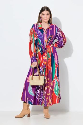 Plus size veliki brojevi Haljina maxi dugih rukava za punije