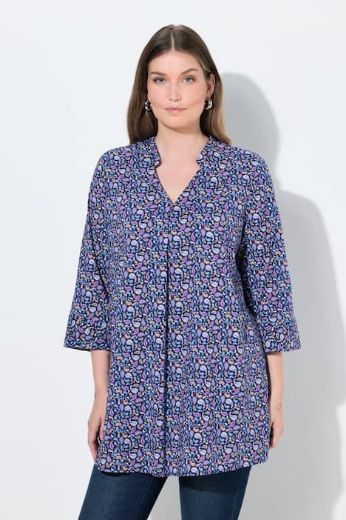 Plus size veliki brojevi Tunika 3/4 rukava V ovratnika za punije