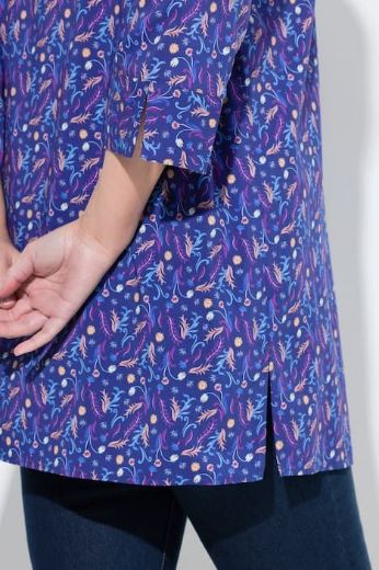 Plus size veliki brojevi Tunika 3/4 rukava V ovratnika za punije