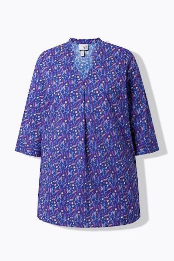 Plus size veliki brojevi Tunika 3/4 rukava V ovratnika za punije