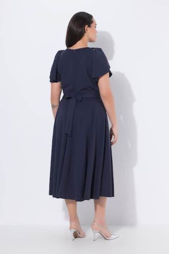 Plus size veliki brojevi Haljina midi kratkih rukava svečana za punije