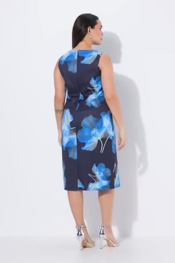 Plus size veliki brojevi Haljina midi bez rukava za punije