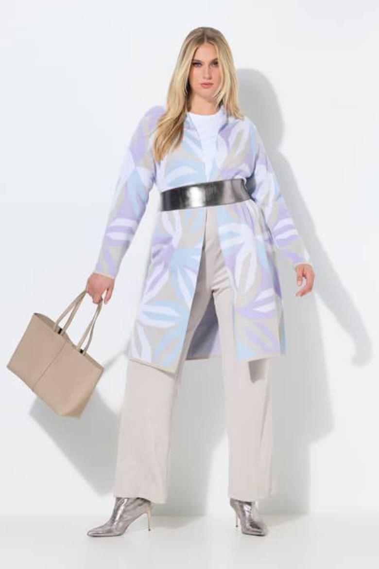 Plus size veliki brojevi Kardigan dužeg kroja za punije