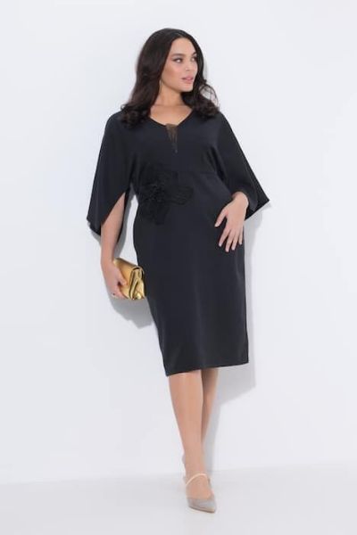 Veliki brojevi Haljina 3/4 rukava svečana moda za punije