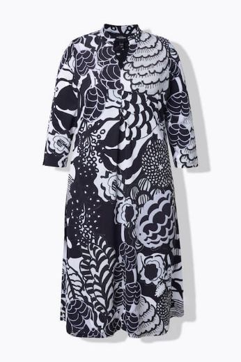 Plus size veliki brojevi Haljina midi 3/4 rukava za punije