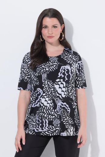 Plus size veliki brojevi Majica kratkih rukava A kroja za punije