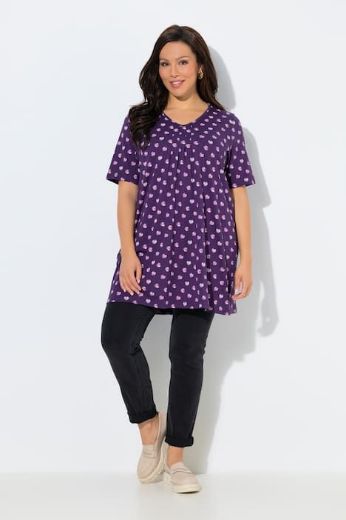 Plus size veliki brojevi Majica kratkih rukava dužeg A kroja za punije