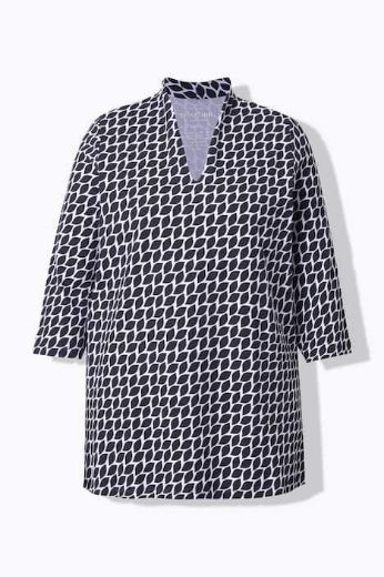 Plus size veliki brojevi Majica 3/4 rukava A kroja za punije