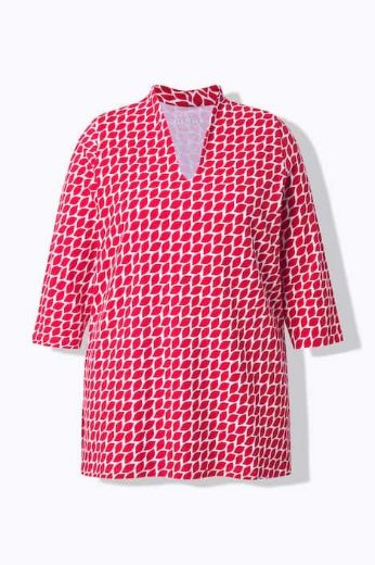 Plus size veliki brojevi Majica 3/4 rukava A kroja za punije