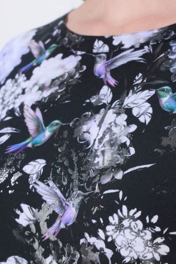 Plus size veliki brojevi Majica 3/4 rukava A kroja za punije