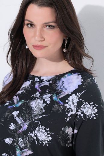 Plus size veliki brojevi Majica 3/4 rukava A kroja za punije