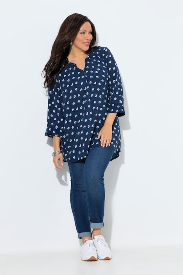 Plus size veliki brojevi Tunika 3/4 rukava za punije