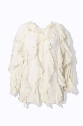 Plus size veliki brojevi Bluza dugih rukava na volane za punije