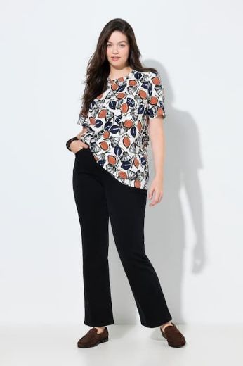 Plus size veliki brojevi Traperice s proširenim nogavicama za punije