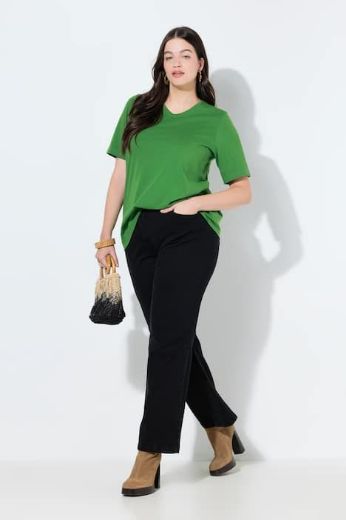 Plus size veliki brojevi Traperice širokih nogavica za punije