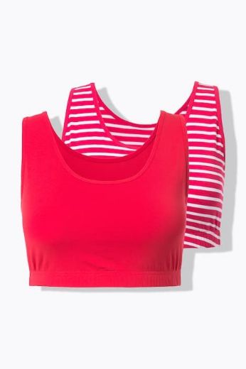 Plus size veliki brojevi Grudnjak bez žice širokih naramenica 2 komada za punije