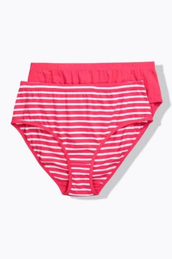 Plus size veliki brojevi Gaćice midi 2 komada za punije