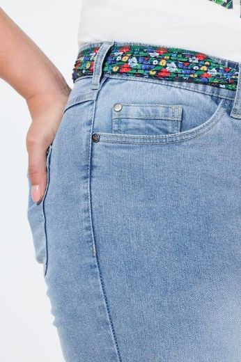 Plus size veliki brojevi Traperice uskih nogavica za punije