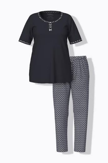 Plus size veliki brojevi Pidžama kratkih rukava i dugih nogavica za punije