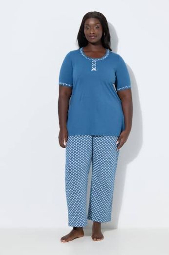 Plus size veliki brojevi Pidžama kratkih rukava i dugih nogavica za punije