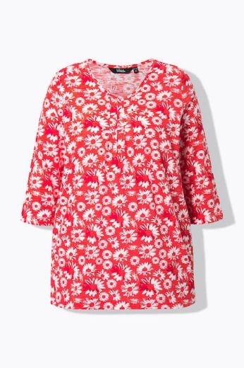 Plus size veliki brojevi Majica 3/4 rukava A kroja za punije