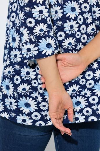 Plus size veliki brojevi Majica 3/4 rukava A kroja za punije