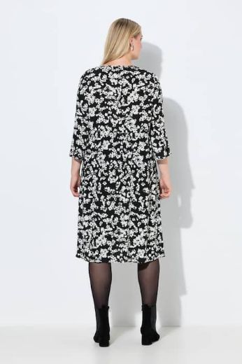 Plus size veliki brojevi Haljina midi 3/4 rukava za punije