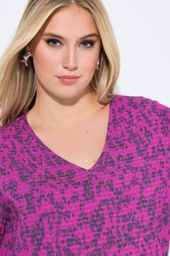 Plus size veliki brojevi Haljina midi 3/4 rukava za punije