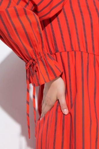 Plus size veliki brojevi Haljina midi dugih rukava za punije