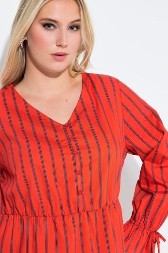 Plus size veliki brojevi Haljina midi dugih rukava za punije