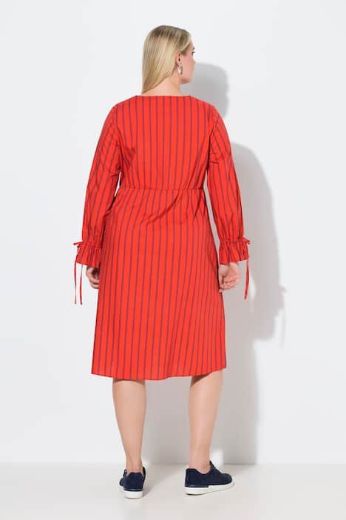 Plus size veliki brojevi Haljina midi dugih rukava za punije