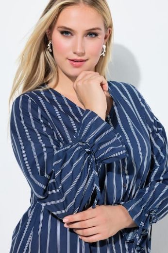 Plus size veliki brojevi Haljina midi dugih rukava za punije