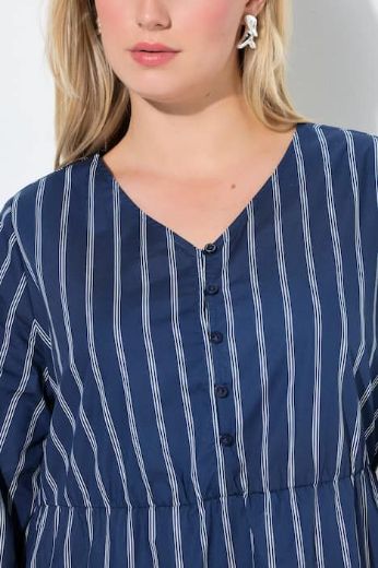 Plus size veliki brojevi Haljina midi dugih rukava za punije