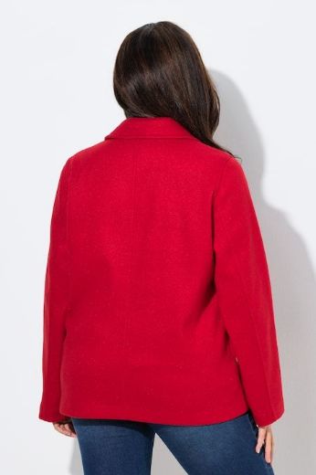 Plus size veliki brojevi Kaput kraćeg kroja od flisa za punije