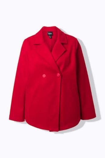 Plus size veliki brojevi Kaput kraćeg kroja od flisa za punije