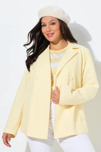 Plus size veliki brojevi Kaput kraćeg kroja od flisa za punije