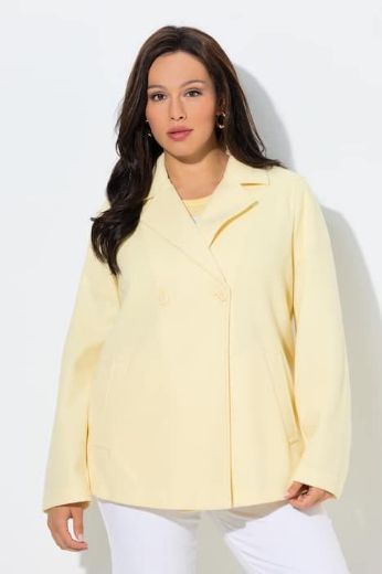 Plus size veliki brojevi Kaput kraćeg kroja od flisa za punije