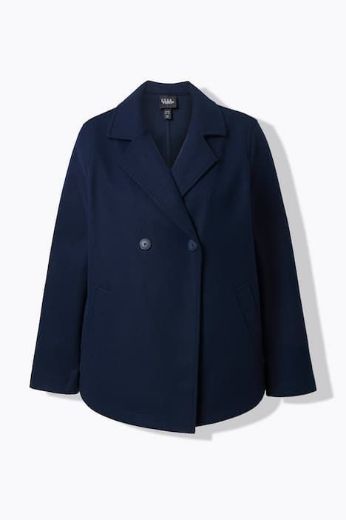 Plus size veliki brojevi Kaput kraćeg kroja od flisa za punije