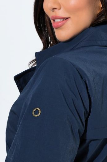 Plus size veliki brojevi Jakna na kopčanje A kroja za punije