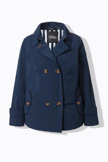 Plus size veliki brojevi Jakna na kopčanje A kroja za punije